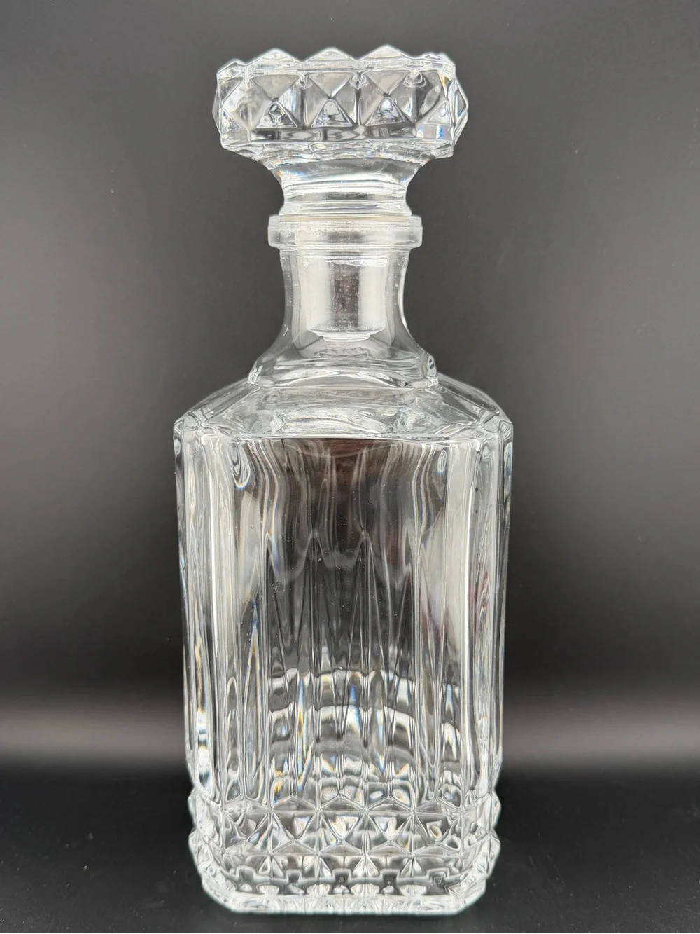 Vintage Cristal D’Arques France Crystal Decanter Tuilleries Villandry Pattern